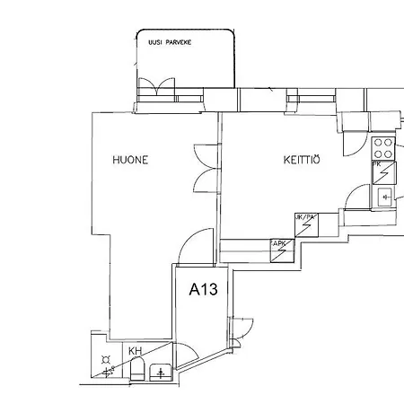 Luxhousing With Balcony דירה הלסינקי