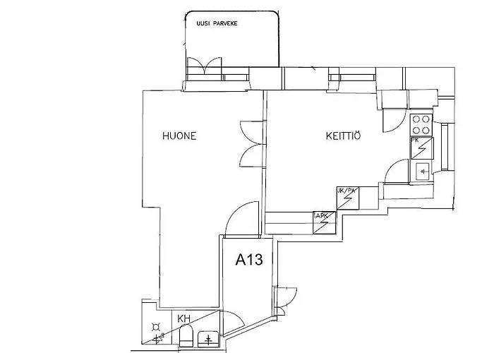 Luxhousing With Balcony דירה הלסינקי